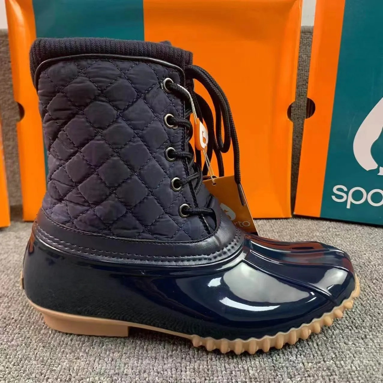 Outdoor Cold Anti-Slip Rain Padded Warm Mid-Calf Snow Boots-2