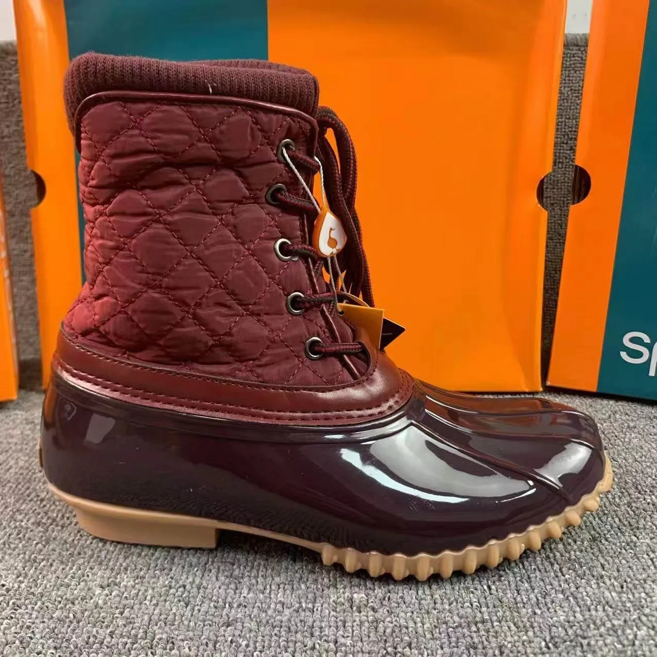 Outdoor Cold Anti-Slip Rain Padded Warm Mid-Calf Snow Boots-2