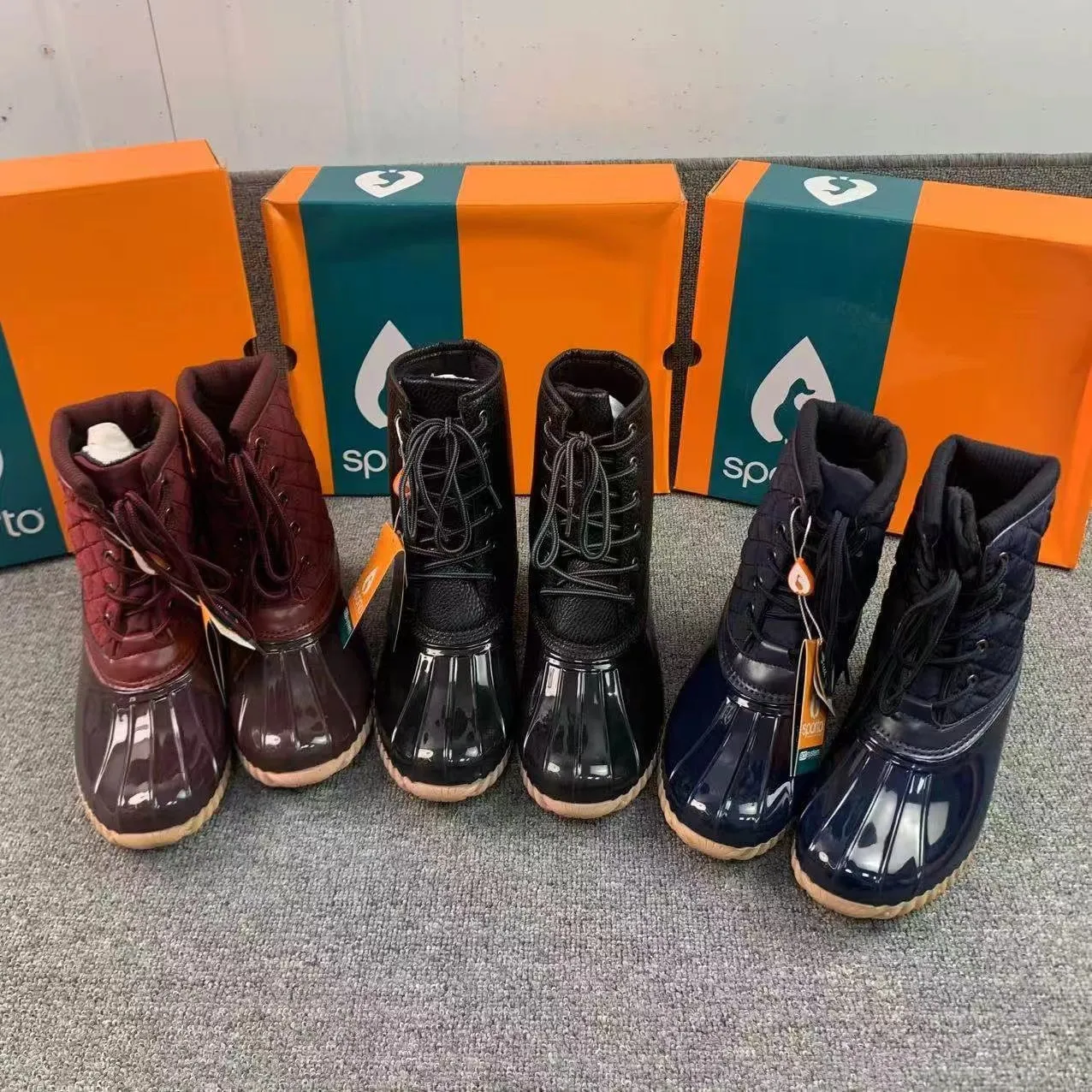 Outdoor Cold Anti-Slip Rain Padded Warm Mid-Calf Snow Boots-2