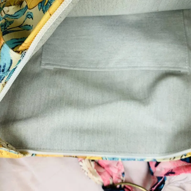 Retro Vintage Floral Corduroy Tote Bag | Shoulder or Crossbody Style