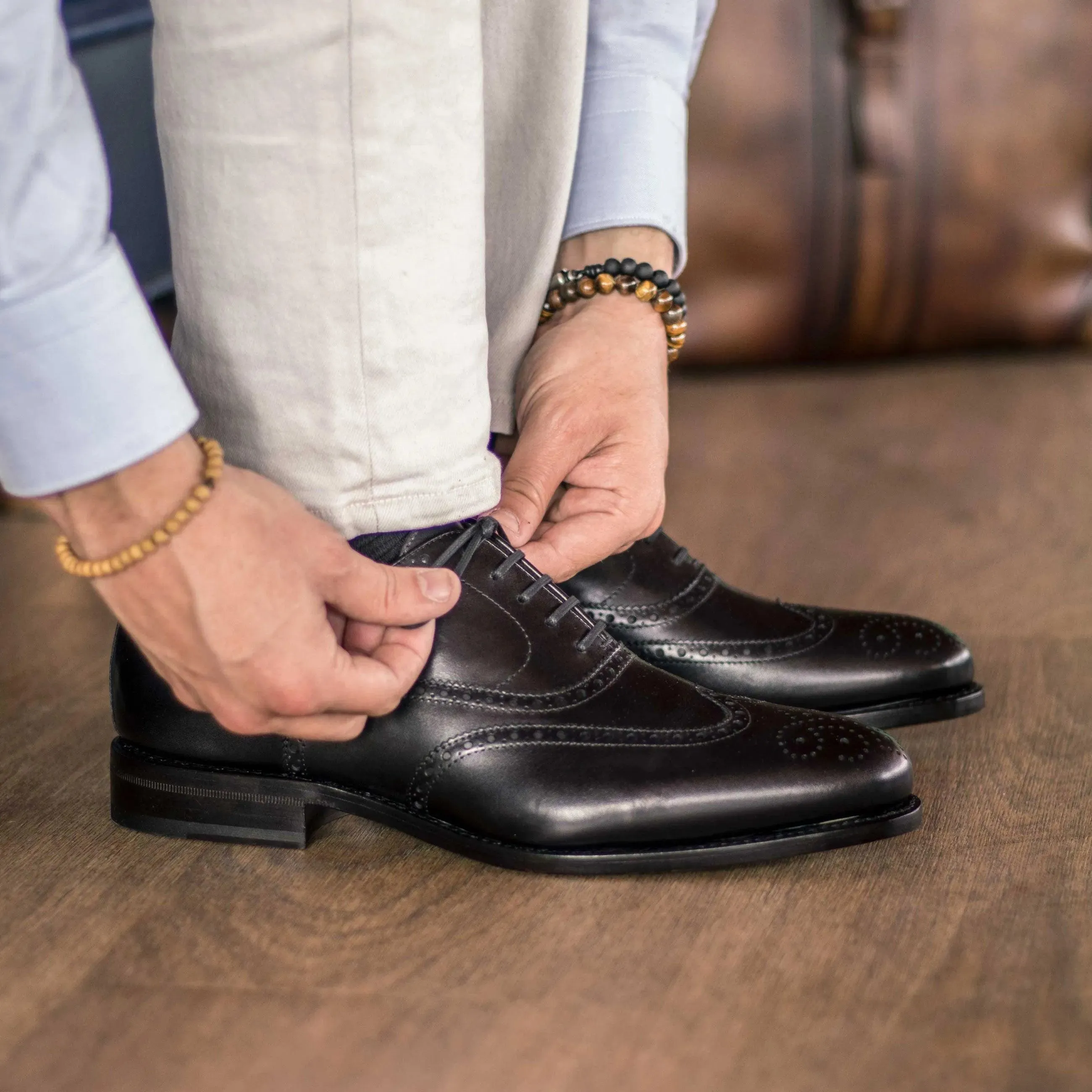 Rover full brogue shoes