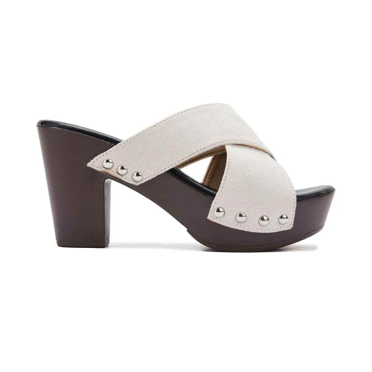 Sohiwoo  Women's Vintage Sandals Rivet Criss Cross Platform Wedges