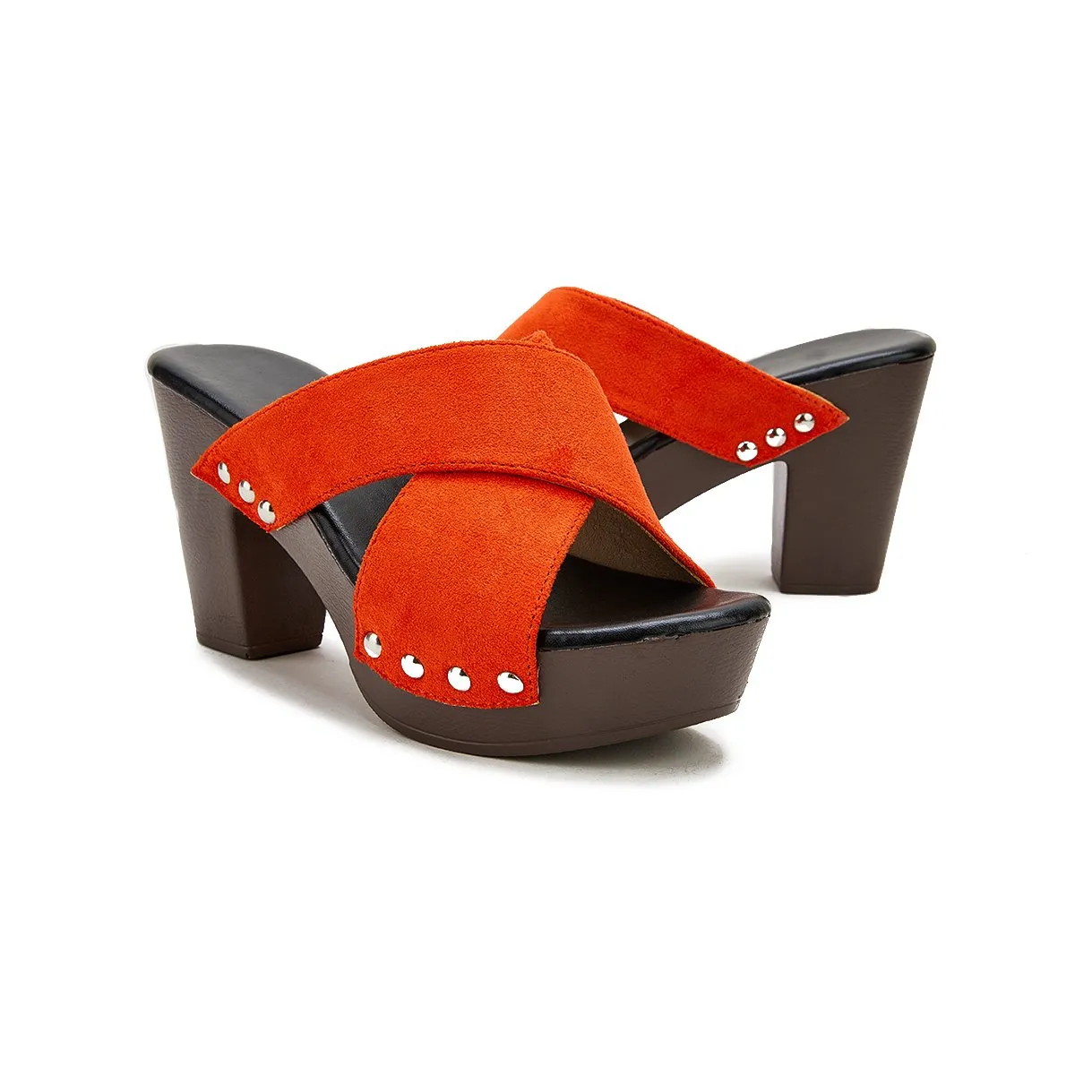 Sohiwoo  Women's Vintage Sandals Rivet Criss Cross Platform Wedges