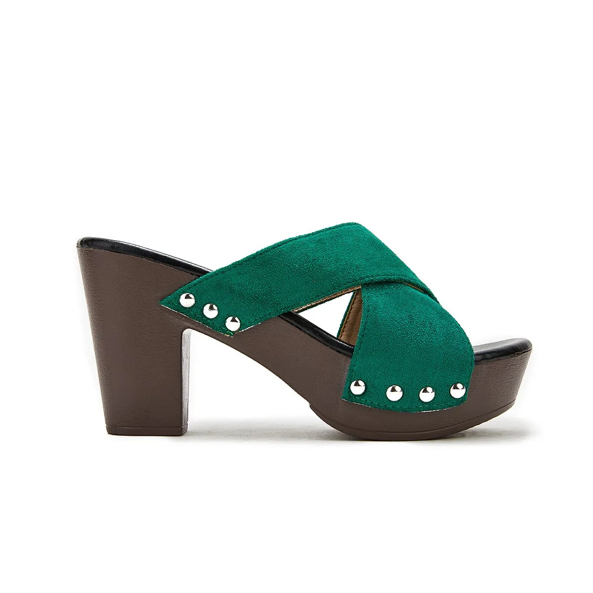 Sohiwoo  Women's Vintage Sandals Rivet Criss Cross Platform Wedges