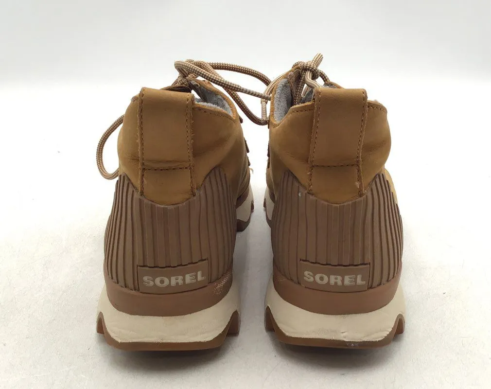 Sorel Women's Kinetic Caribou NL3372-224 Brown Gray Ankle Snow Boots - Size 10.5