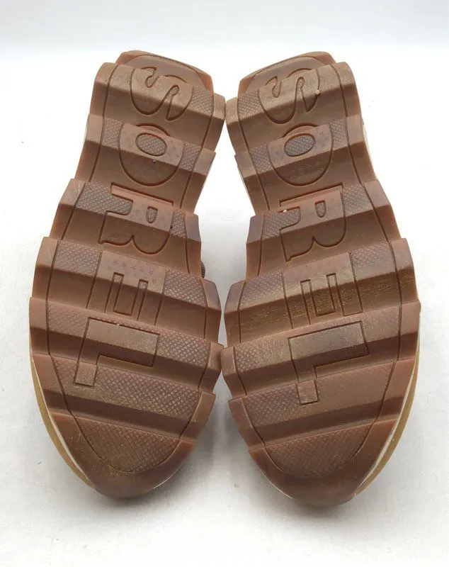 Sorel Women's Kinetic Caribou NL3372-224 Brown Gray Ankle Snow Boots - Size 10.5