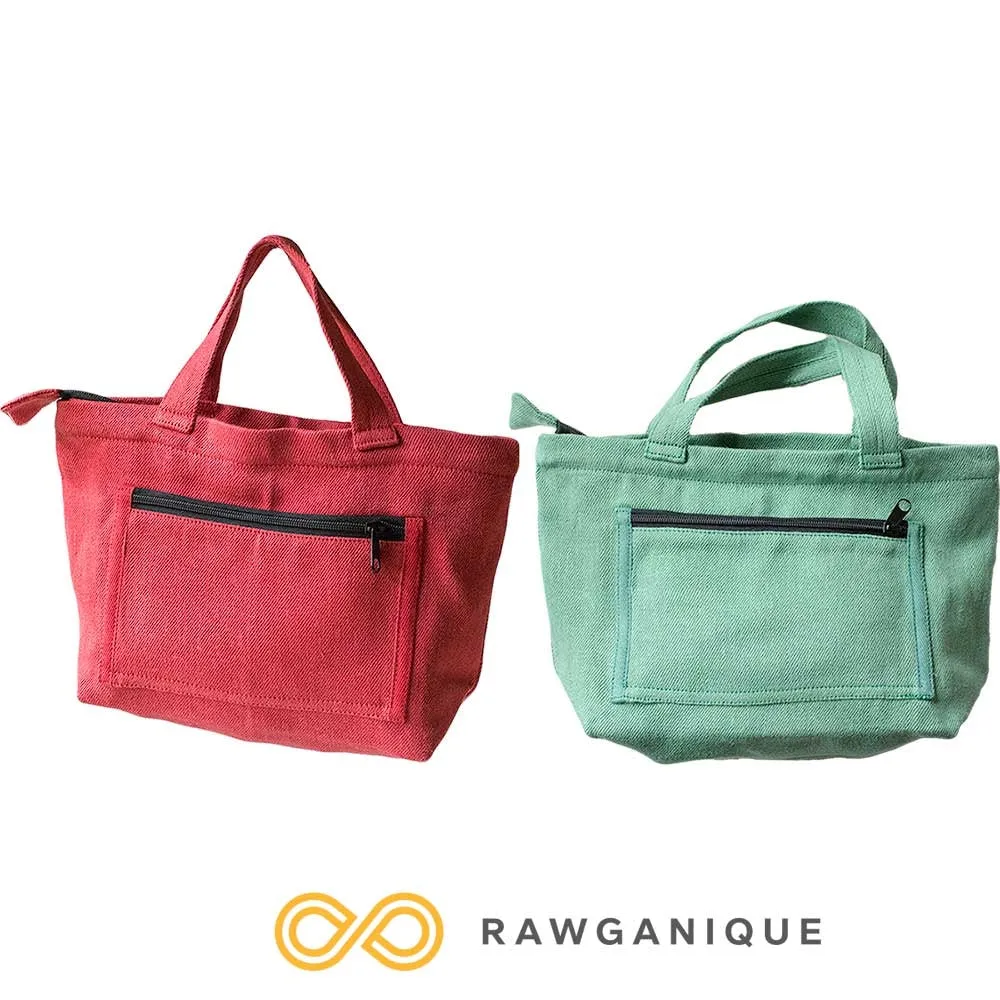 SYDNEY 100% Organic Hemp Clutch Tote (With Shoulder Strap) (12x9x3.5) (Plastic-free)
