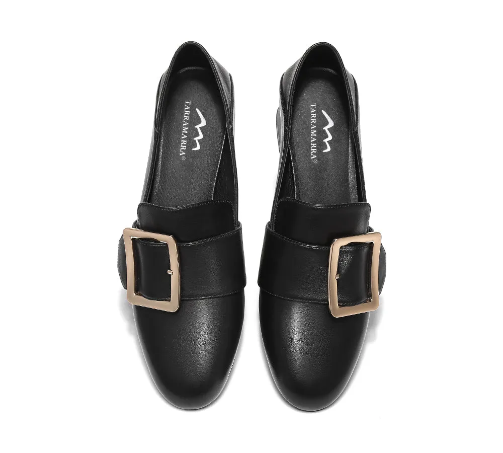 TARRAMARRA® Low Block Leather Heels Sammi