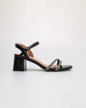 Tomaz NN524 Ladies Midnight Glitter Block Heels