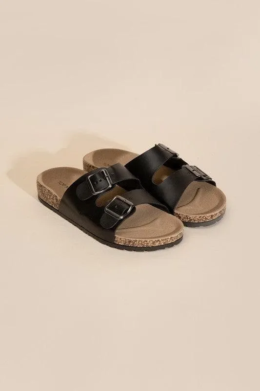 TOP MODA Mars Buckle Strap Slides