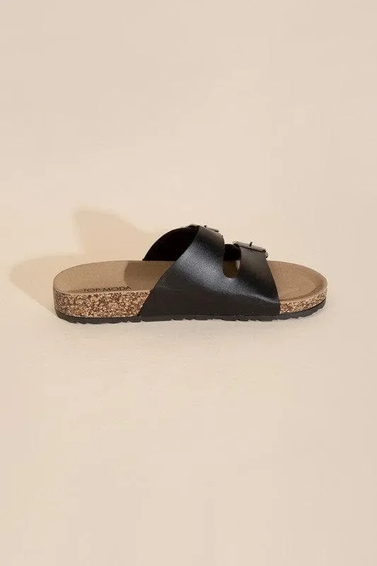TOP MODA Mars Buckle Strap Slides