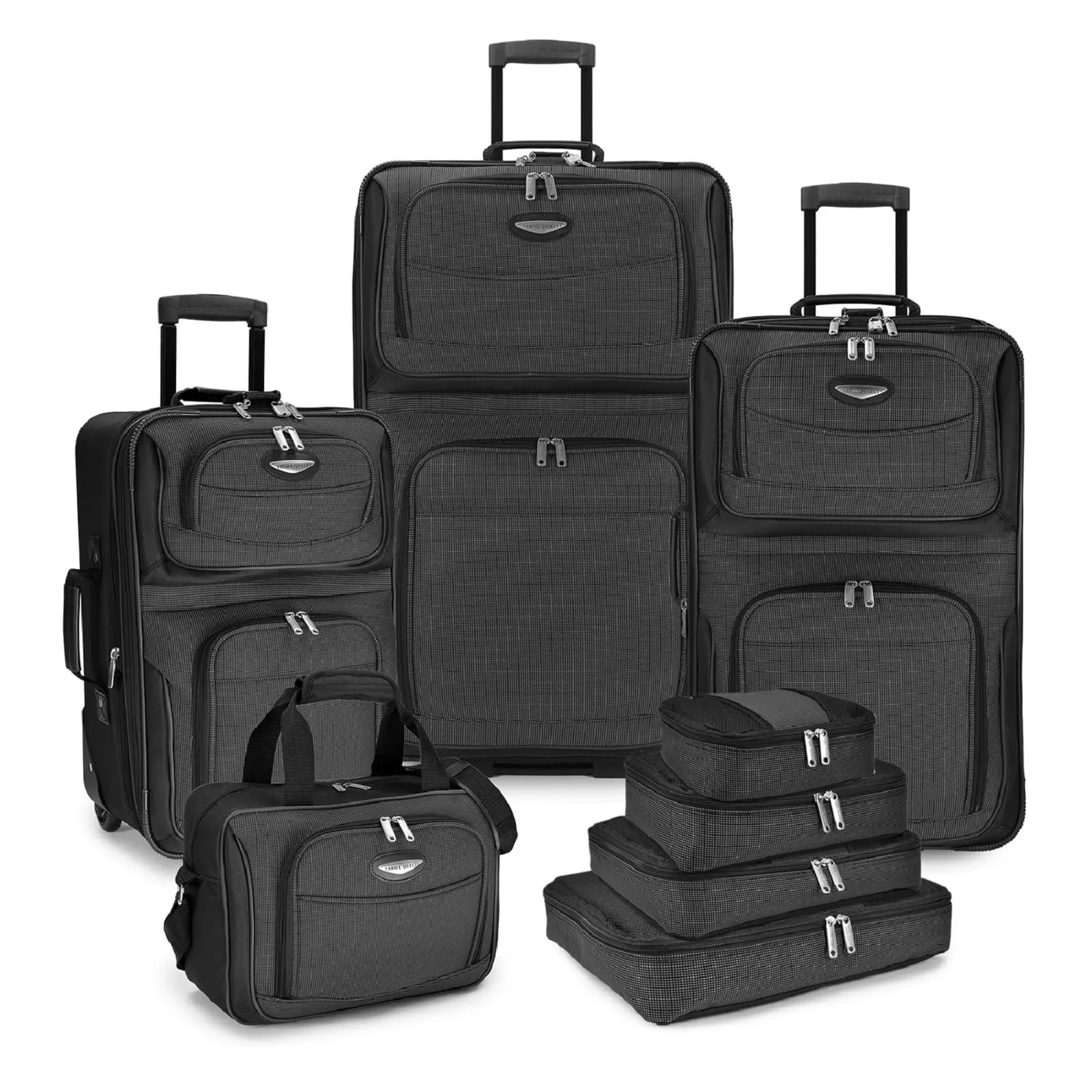 Travel Select 8-Piece Expandable Rolling Luggage Set