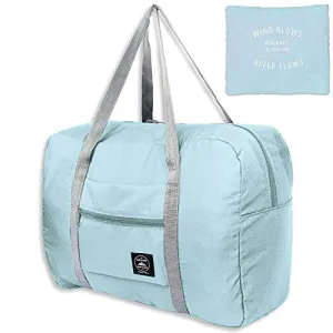 Unova Folding Travel Duffel Bag Packable Light Nylon Water Resistant Tote Weekend Getaway Overnight