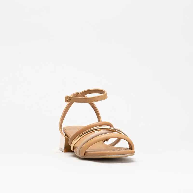 Unreal Women Tubular Straps Low Block Heel _ 150736