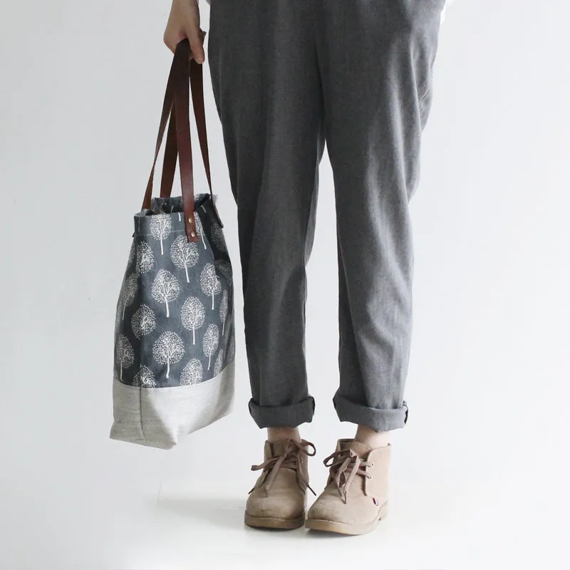 Vintage Leather Canvas Bag, Womens Tote Bags, Shoulder Bags For Women, Shopper Bag