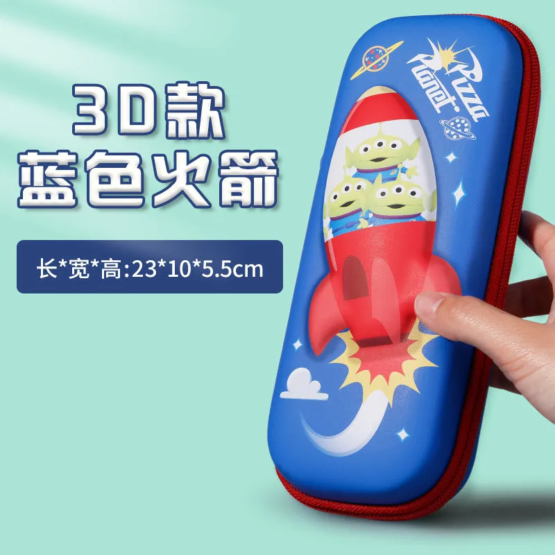 Wholesale animal cartoon stationery PU box JDC-PB-Lianz004
