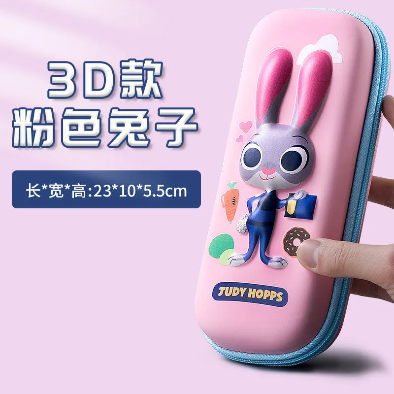 Wholesale animal cartoon stationery PU box JDC-PB-Lianz004