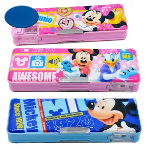 Wholesale Double Sided Multifunctional Children Plastic Magnetic Pencil Case(F)JDC-PB-Leh004