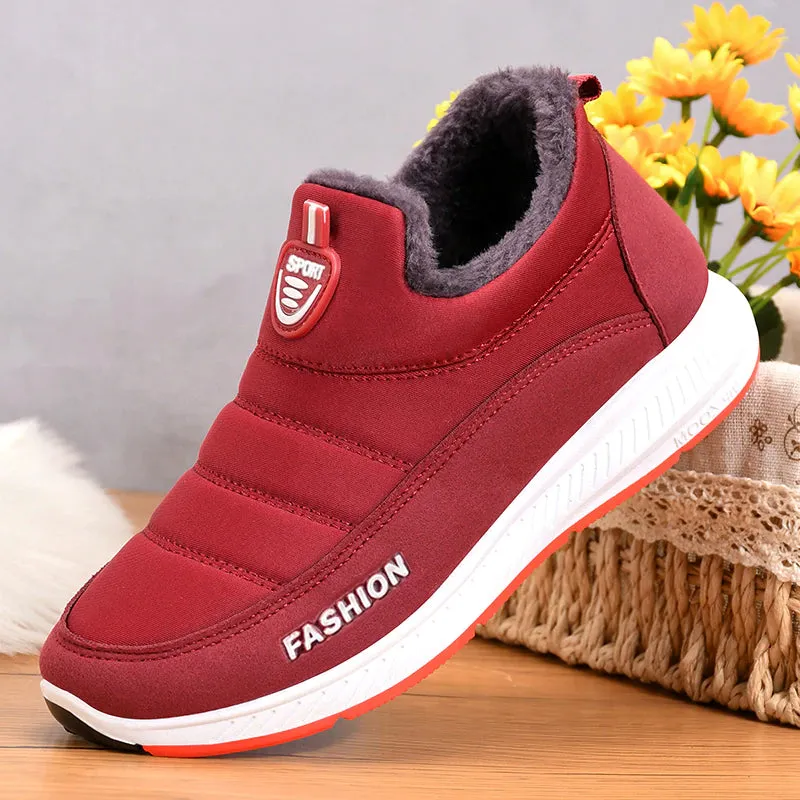 Winter Fur Slip On Snow Boots