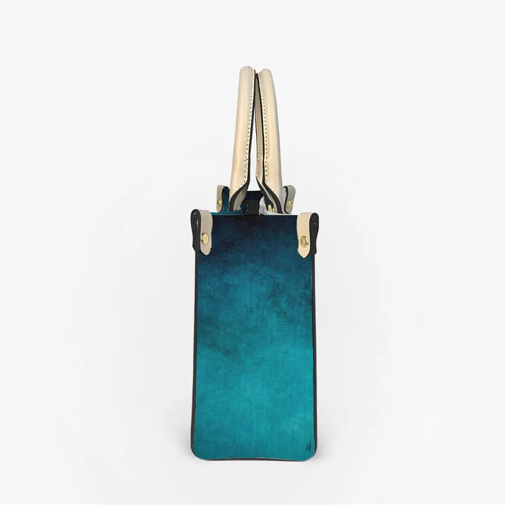 Women's Vegan Leather Turtquoise Coloured Handbag Custom Bag